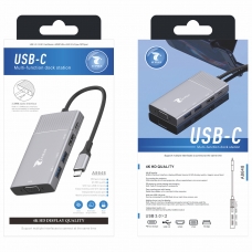 LT PLUS A8648 USB-C MULTI-FUNCTION DOCK STATION 4K HD