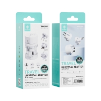 IKREA WA0349 ADAPTADOR DE VIAJE UNIVERSAL 3 EN 1 EU/AU/US/UK 2000W MAX BLANCO