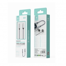 IKREA WB1357 ADAPTADOR DE AUDIO TYPE-C TO 3.5MM HEMBRA COMPATIBLE CON IP15 GRIS