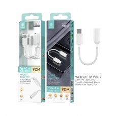 IKREA WB8320 ADAPTADOR DE AUDIO TYPE-C TO AUDIO JACK 3.5MM PARA XIAOMI 9CM BLANCO