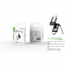 MX0046 Adaptador USB/F To Type-C/M -Negro