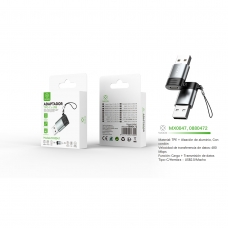 MX0047 Adaptador Type-C/F To USB2.0/M -Negro