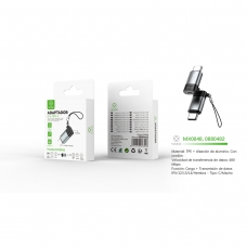 MX0048 Adaptador Lightning/F To Type-C/M -Negro