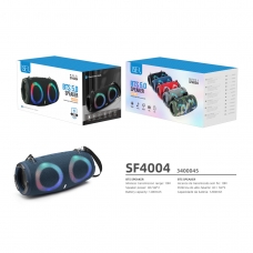 ISER SF4004 ALTAVOZ BLUETOOTH CON LUZ AMBIENTAL TWS BTS 5.0 AZUL