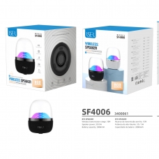 ISER SF4006 ALTAVOZ INALÁMBRICO CON LUZ AMBIENTAL BTS 5.0 NEGRO