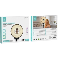 IKREA WR9218 LUZ DE RELLENO CON SOPORTE DE MÓVIL LED MULTICOLORES 26CM 10.24´´INTERFAZ USB-A