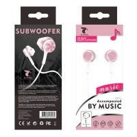 LT PLUS C6012 AURICULARES IN-EAR CON MICROFONO 3.5MM ROSA