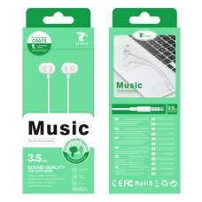 LT PLUS C6075 AURICULARES IN-EAR STEREO CON MICROFONO 3.5MM BLANCO