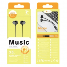 LT PLUS C6075 AURICULARES IN-EAR STEREO CON MICROFONO 3.5MM NEGRO