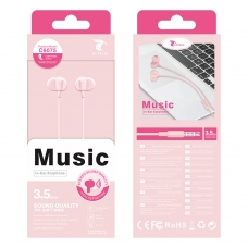 LT PLUS C6075 AURICULARES IN-EAR STEREO CON MICROFONO 3.5MM ROSA