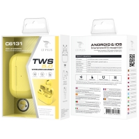 LT PLUS C6131 AURICULARES PRO INALÁMBRICOS TWS V5.0 COLORIDOS MACARON AMARILLO