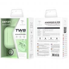 LT PLUS C6131 AURICULARES PRO INALÁMBRICOS TWS V5.0 COLORIDOS MACARON VERDE