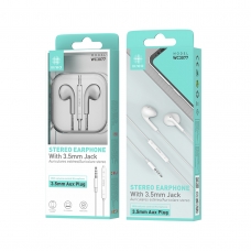 IKREA WC3077 AURICULARES ESTÉREO CON CONECTOR 3.5MM 1.2M TPE BLANCO