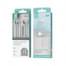 IKREA WC3079 AURICULARES STEREO EARBUDS 3.5MM 1.2M BLANCO