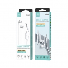 IKREA WC3410 AURICULARES STEREO CON MICRÓFONO 3.5MM 1.2M BLANCO