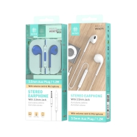 IKREA WC8279 AURICULARES STEREO ABS+TPE 3.5MM 1.2M AZUL