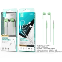 IKREA WC8292 AURICULARES STEREO CON MICRÓFONO 3.5MM VERDE
