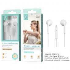 IKREA WC8307 AURICULARES STEREO CON MICRÓFONO BLANCO