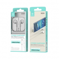 IKREA WC8399 AURICULARES ESTÉREO CON CONECTOR LIGHTNING 1.2M TPE BLANCO