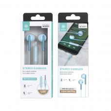 IKREA WC8503 AURICULARES ESTÉREO CON MICRÓFONO 3.5MM 1.2M AZUL