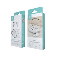 IKREA WC8908 AURICULARES INALÁMBRICOS TWS BLUETOOTH CON TAPA TRANSPARENTE BLANCO