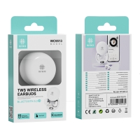 IKREA WC9513 AURICULARES INALÁMBRICOS TWS BLUETOOTH 5.3 CON ESTUCHE DE CARGA REDONDO BLANCO