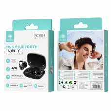 IKREA WC9524 AURICULARES INALÁMBRICOS TWS BLUETOOTH 4-5H AJUSTE CÓMODO NEGRO