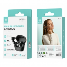 IKREA WC9526 AURICULARES INALÁMBRICOS TWS BLUETOOTH 5H 300MAH/30MHA*2 NEGRO