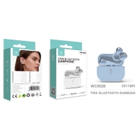 IKREA WC9528 AURICULARES INALÁMBRICOS CON CLIP PARA LA OREJA TWS BLUETOOTH HASTA 8 HORAS AUTONOMÍA AZUL