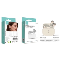 IKREA WC9528 AURICULARES INALÁMBRICOS CON CLIP PARA LA OREJA TWS BLUETOOTH HASTA 8 HORAS AUTONOMÍA BEIGE