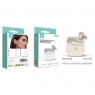 IKREA WC9528 AURICULARES INALÁMBRICOS CON CLIP PARA LA OREJA TWS BLUETOOTH HASTA 8 HORAS AUTONOMÍA BEIGE