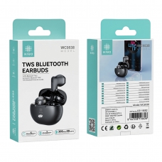 IKREA WC9538 AURICULARES INALÁMBRICOS TWS BLUETOOTH AUTONOMÍA 5 HORAS NEGRO