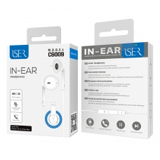 ISER C6009 EARPODS AURICULARES CON CONECTOR LIGHTNING BLANCO