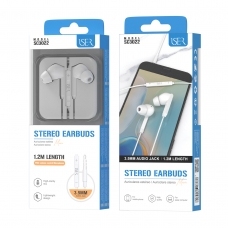 ISER SC3022 AURICULAR CON GOMA AUDIO JACK 3.5MM BLANCO