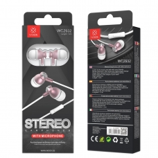 WOOX WC2932 AURICULARES STEREO CON MICRÓFONO 1.2M ROSA