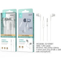 IKREA WC8298 AURICULARES STEREO CON MICRÓFONO 3.5MM BLANCO