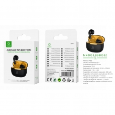 MX0053 TWS Auriculares Inalámbricos V5.3 JL6983D2 300mAH/30mAH -Negro