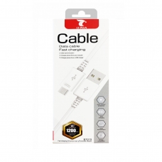 LT PLUS B7015 CABLE MICRO USB V8 2.4A 1.2M BLANCO