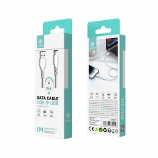 IKREA WB1271 CABLE DE DATOS PVC LIGHTNING 3.4A 1M BLANCO