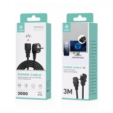 IKREA WB2920 CABLE DE ALIMENTACIÓN 3PIN 3M NEGRO