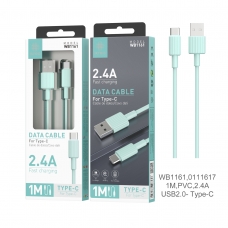 IKREA WB1162 CABLE TRENZADO DE NYLON ACABADO ALUMINIO MICRO USB 2.4A 1M VERDE
