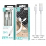 IKREA WB1168 CABLE DE DATOS MICRO USB 2.4A 3M BLANCO