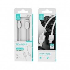 IKREA WB1267 CABLE DE DATOS PVC TYPE-C 3.4A 1M BLANCO