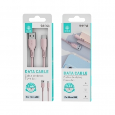 IKREA WB1269 CABLE DE DATOS PVC MICRO USB 3.4A 1M ROSA