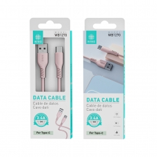 IKREA WB1270 CABLE DE DATOS PVC TYPE-C 3.4A 1M ROSA