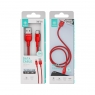 IKREA WB1281 CABLE ACABADO ALUMINIO+TRENZADO MICRO USB 3.4A 1M ROJO