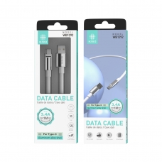IKREA WB1292 CABLE SILICONA LÍQUIDA TYPE-C 3.4A 1M BLANCO