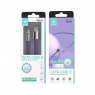 IKREA WB1292 CABLE SILICONA LÍQUIDA TYPE-C 3.4A 1M3A MORADO