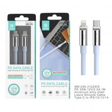 IKREA WB1295 CABLE PD TYPE-C TO LIGHTNING 30W 2.5A AZUL