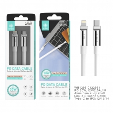 IKREA WB1295 CABLE PD TYPE-C TO LIGHTNING 30W 2.5A BLANCO